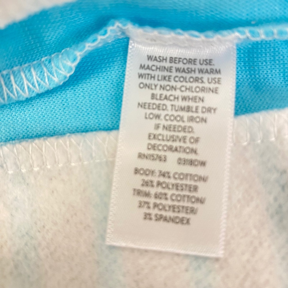 Hanes Hoodie and Pants 2pc Set Baby 0-6M Blue Grey Striped ‎ Fleece Zip Up - Picture 8 of 13